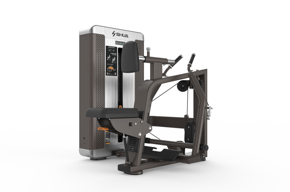 Shua G8804 Low Row selectorized machine, studio render 5 of 5