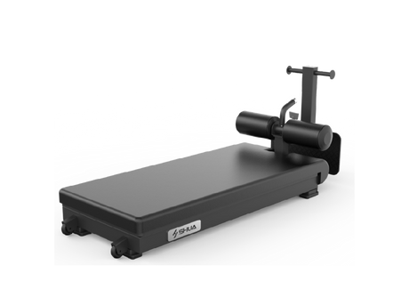 Shua G8923 Leg Curl plate loaded machine, studio render 1 of 2