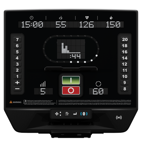 Star Trac Apex LED console — front view
