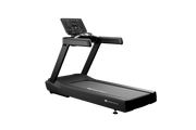 Star Trac 8TRx treadmill with LED console — 45-degree left view